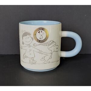 Hallmark Peanuts Charlie Brown Snoopy Lucy Linus Sally Ice Skating Coffee Mug